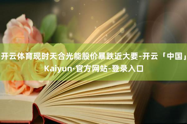 开云体育现时天合光能股价暴跌近大要-开云「中国」Kaiyun·官方网站-登录入口